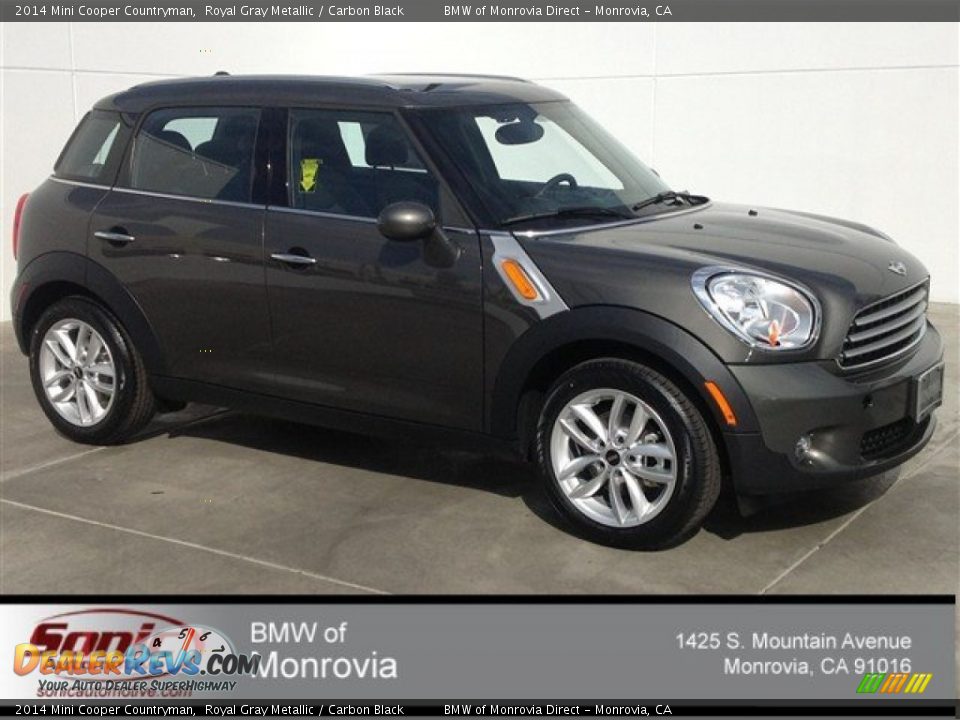 2014 Mini Cooper Countryman Royal Gray Metallic / Carbon Black Photo #1