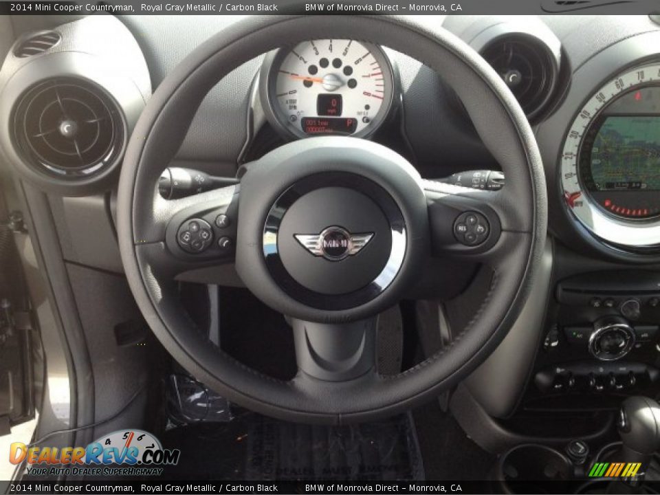 2014 Mini Cooper Countryman Royal Gray Metallic / Carbon Black Photo #9