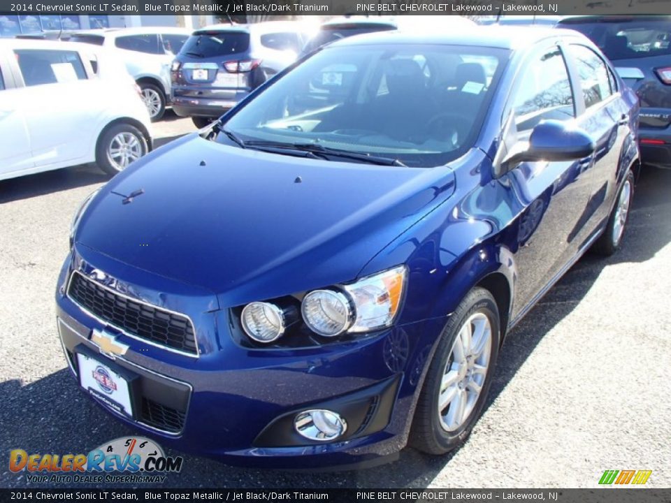 2014 Chevrolet Sonic LT Sedan Blue Topaz Metallic / Jet Black/Dark Titanium Photo #1