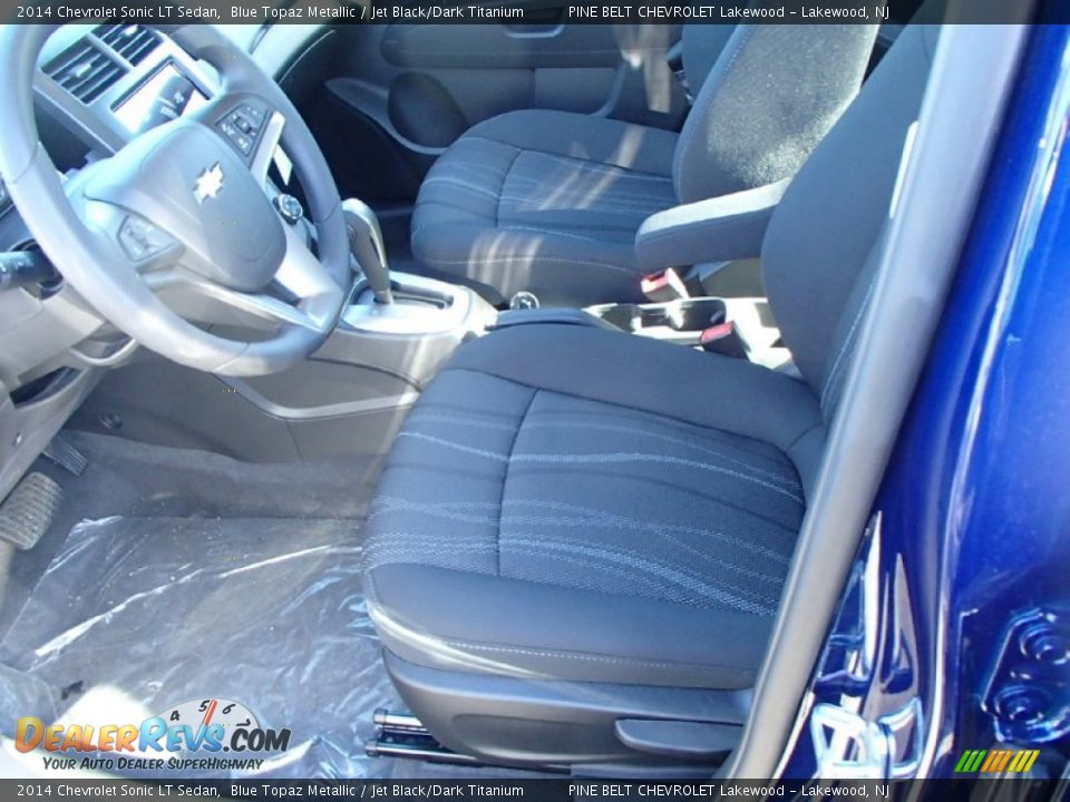2014 Chevrolet Sonic LT Sedan Blue Topaz Metallic / Jet Black/Dark Titanium Photo #3