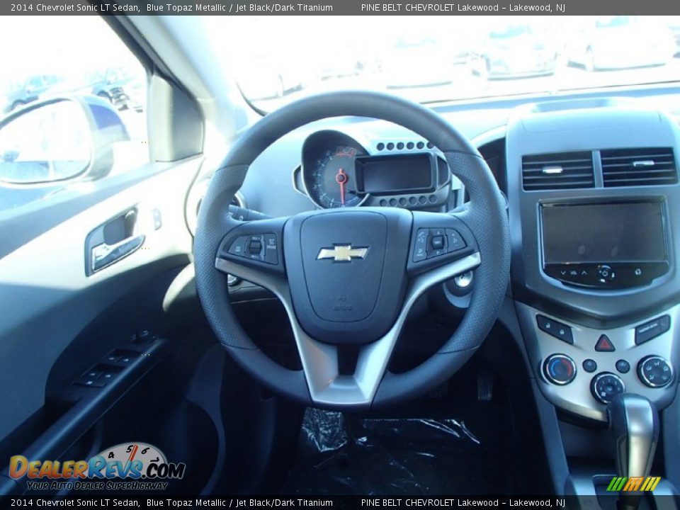 2014 Chevrolet Sonic LT Sedan Blue Topaz Metallic / Jet Black/Dark Titanium Photo #6