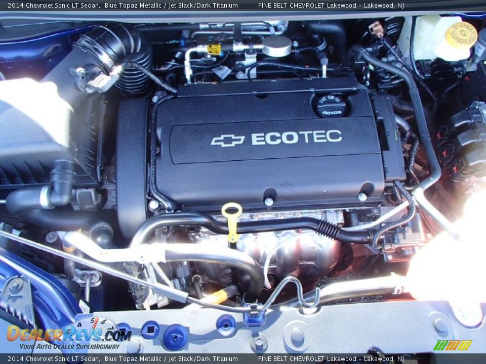 2014 Chevrolet Sonic LT Sedan Blue Topaz Metallic / Jet Black/Dark Titanium Photo #9