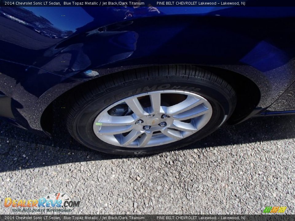 2014 Chevrolet Sonic LT Sedan Blue Topaz Metallic / Jet Black/Dark Titanium Photo #10