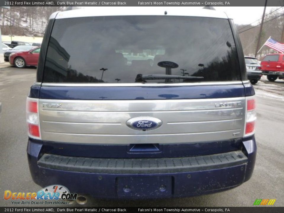 2012 Ford Flex Limited AWD Dark Blue Pearl Metallic / Charcoal Black Photo #3