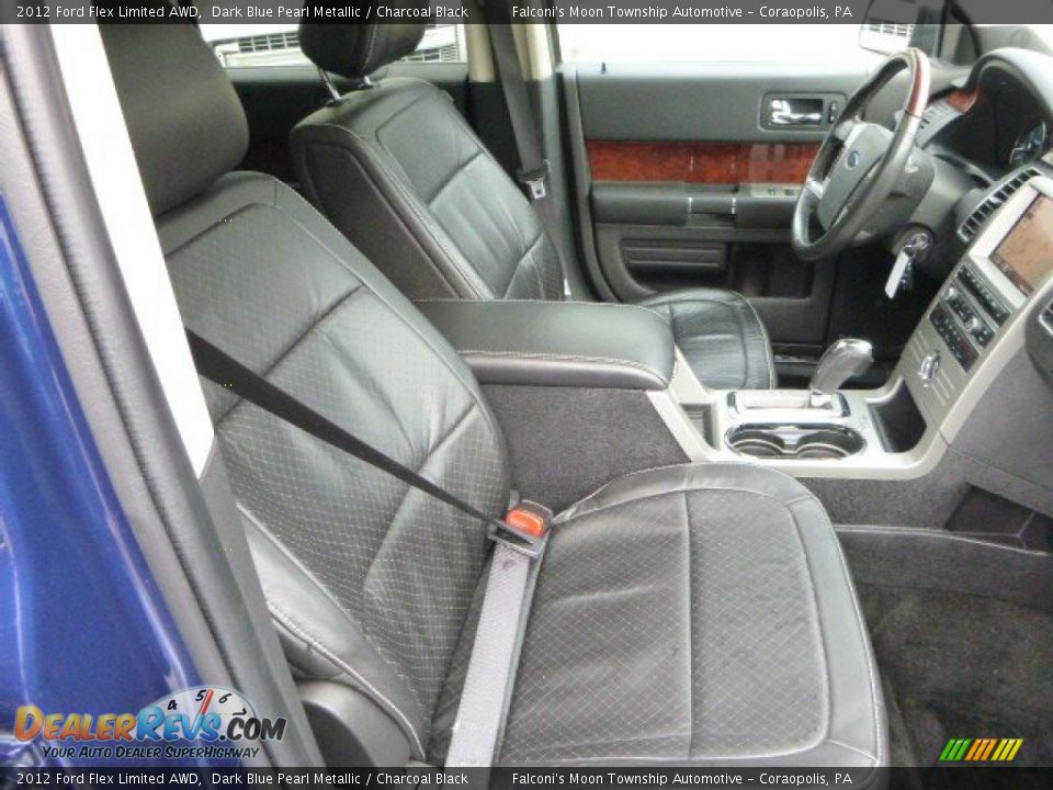 2012 Ford Flex Limited AWD Dark Blue Pearl Metallic / Charcoal Black Photo #10