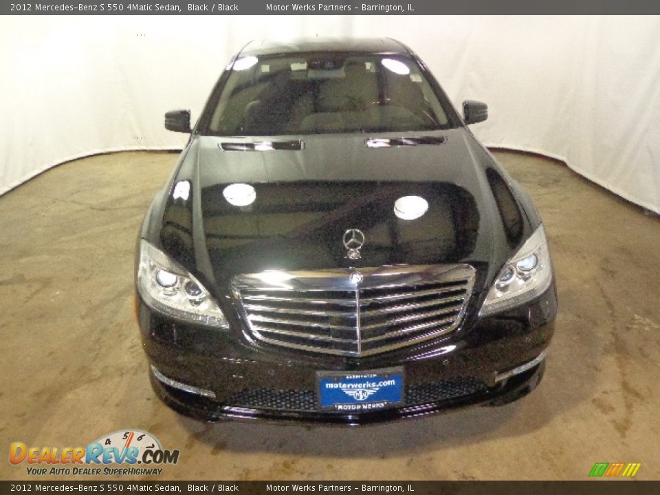 2012 Mercedes-Benz S 550 4Matic Sedan Black / Black Photo #2