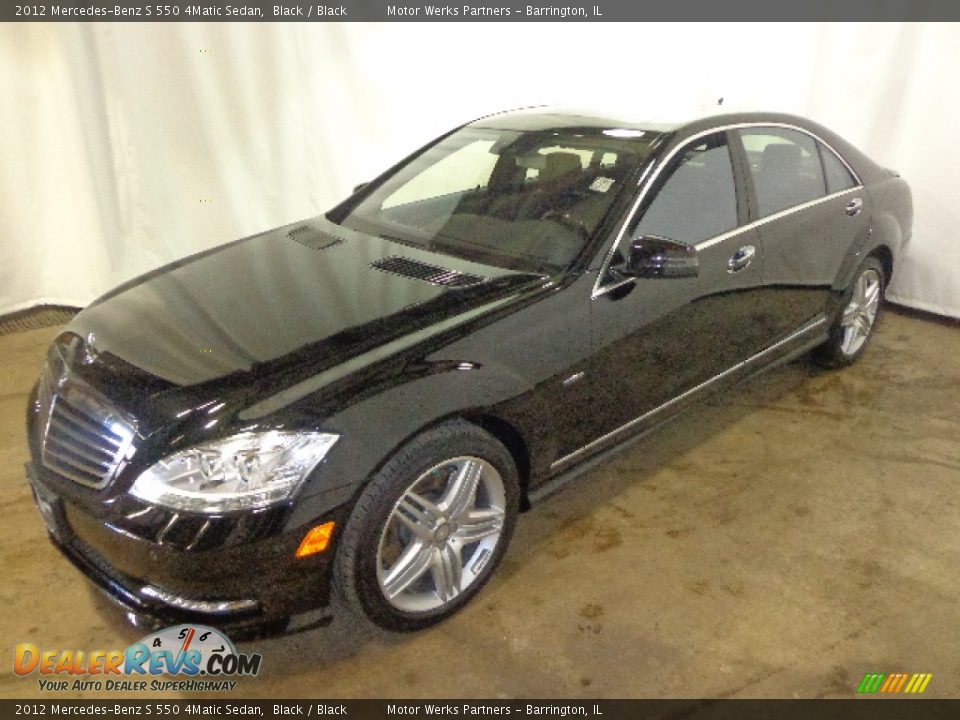 2012 Mercedes-Benz S 550 4Matic Sedan Black / Black Photo #4