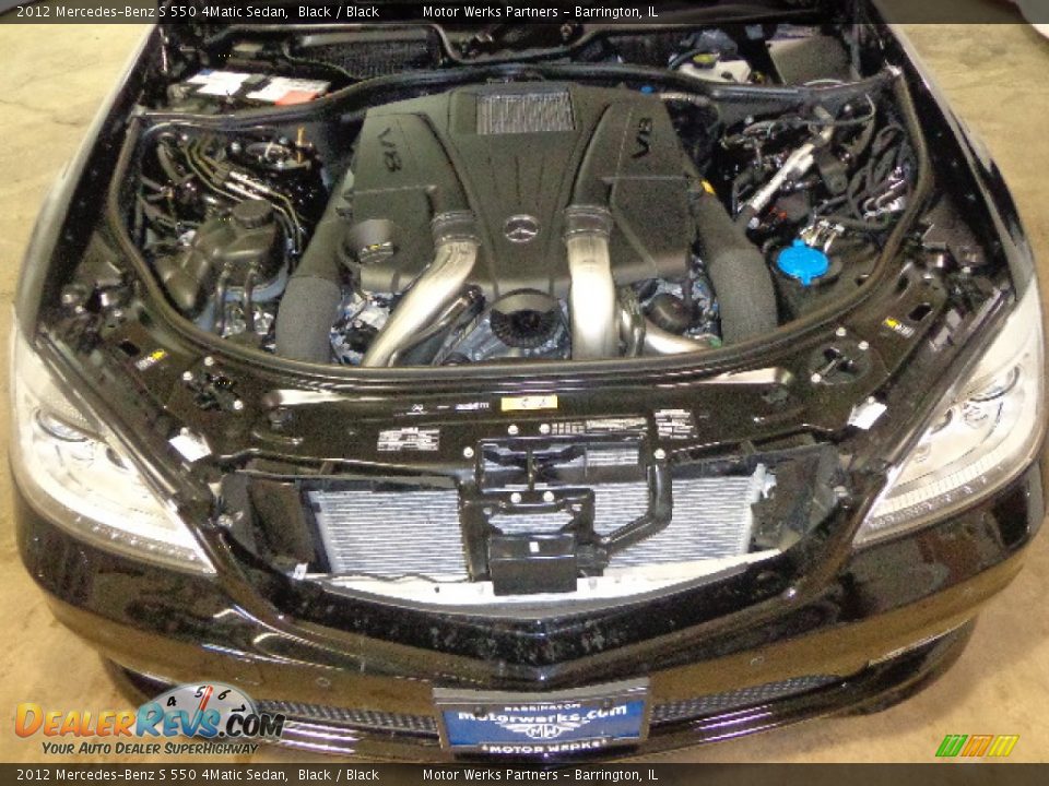 2012 Mercedes-Benz S 550 4Matic Sedan Black / Black Photo #5