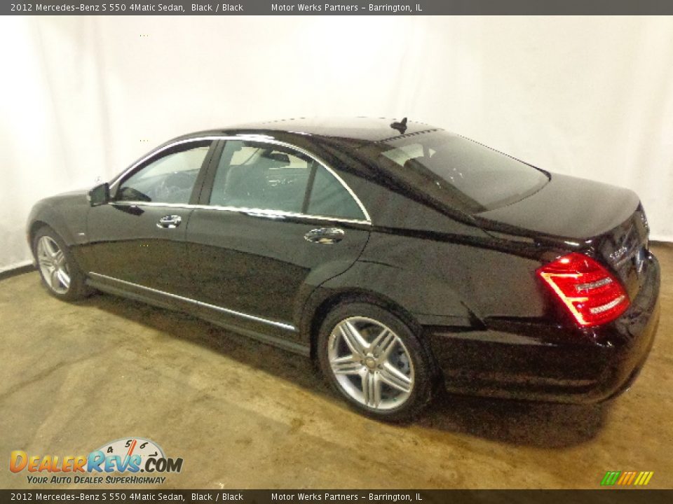 2012 Mercedes-Benz S 550 4Matic Sedan Black / Black Photo #8