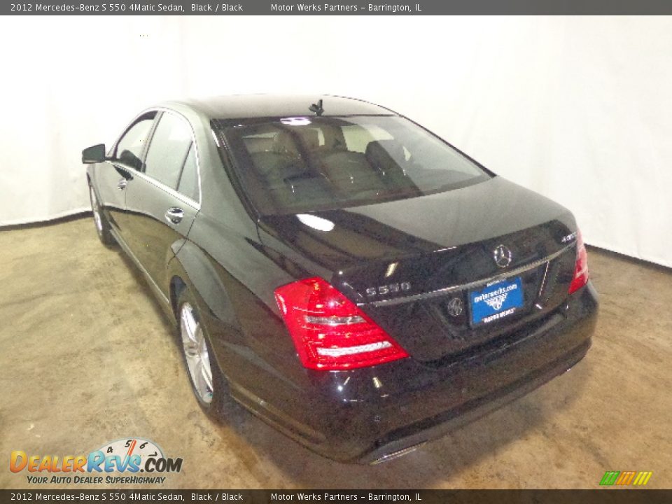 2012 Mercedes-Benz S 550 4Matic Sedan Black / Black Photo #9