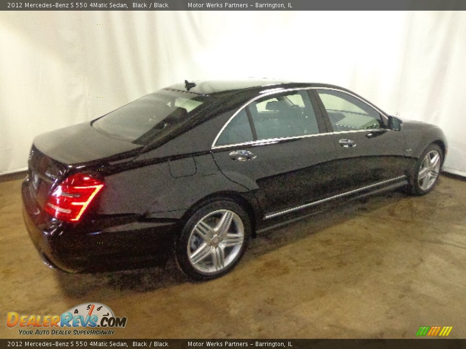 2012 Mercedes-Benz S 550 4Matic Sedan Black / Black Photo #13