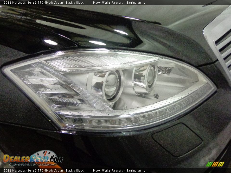 2012 Mercedes-Benz S 550 4Matic Sedan Black / Black Photo #14