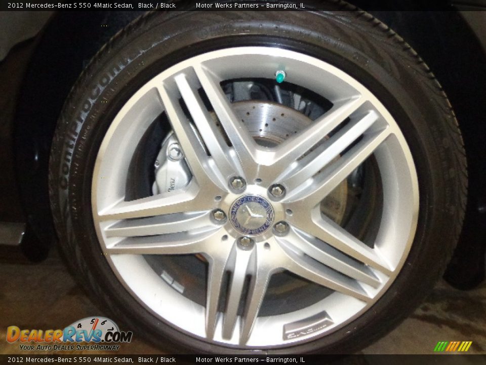 2012 Mercedes-Benz S 550 4Matic Sedan Black / Black Photo #16