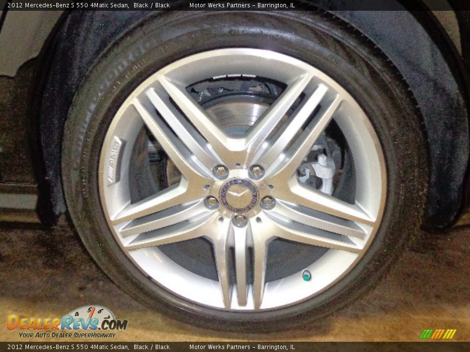 2012 Mercedes-Benz S 550 4Matic Sedan Black / Black Photo #18
