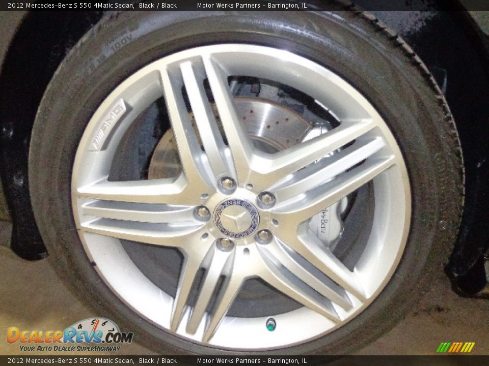 2012 Mercedes-Benz S 550 4Matic Sedan Black / Black Photo #19