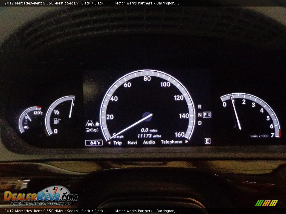 2012 Mercedes-Benz S 550 4Matic Sedan Black / Black Photo #25