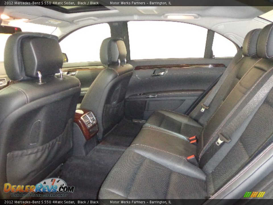 2012 Mercedes-Benz S 550 4Matic Sedan Black / Black Photo #28