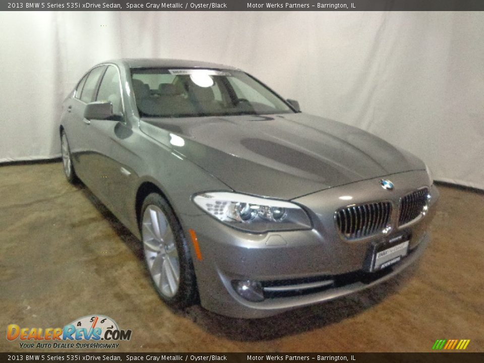 2013 BMW 5 Series 535i xDrive Sedan Space Gray Metallic / Oyster/Black Photo #1