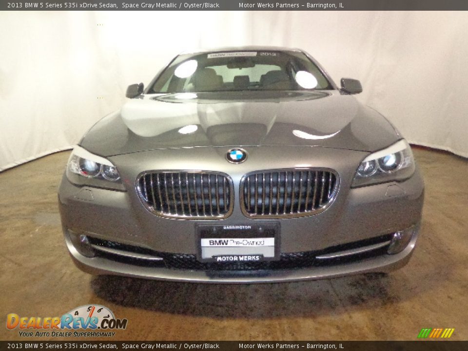 2013 BMW 5 Series 535i xDrive Sedan Space Gray Metallic / Oyster/Black Photo #3