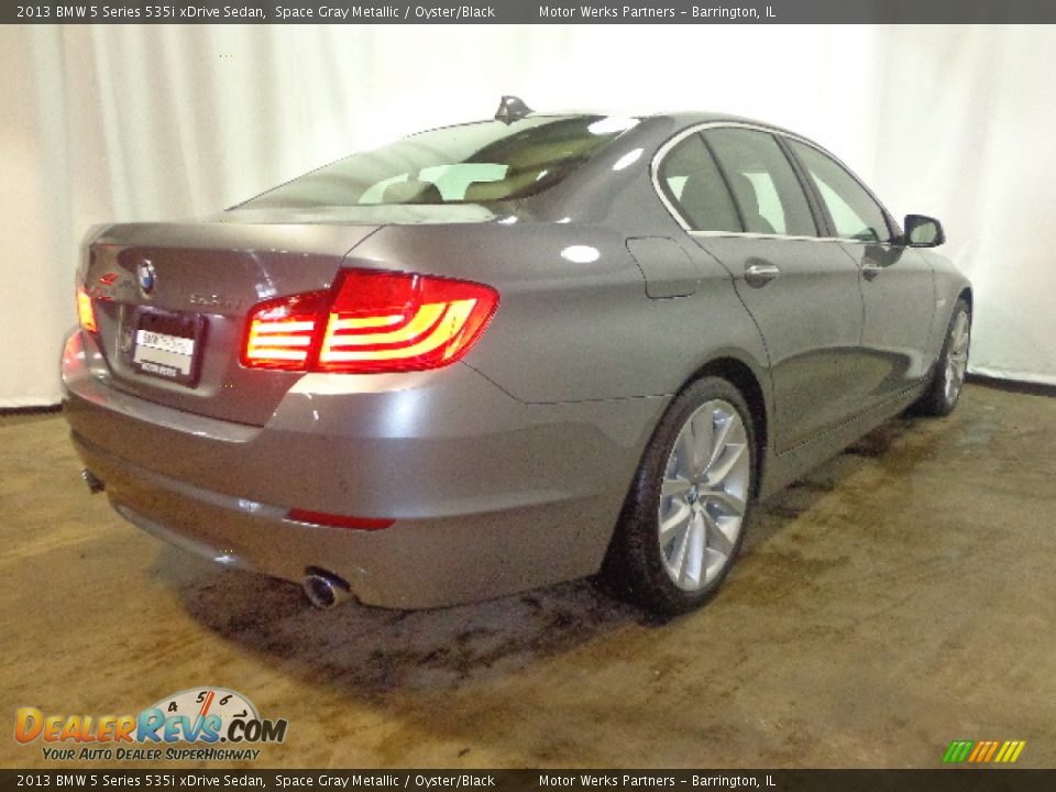 2013 BMW 5 Series 535i xDrive Sedan Space Gray Metallic / Oyster/Black Photo #8