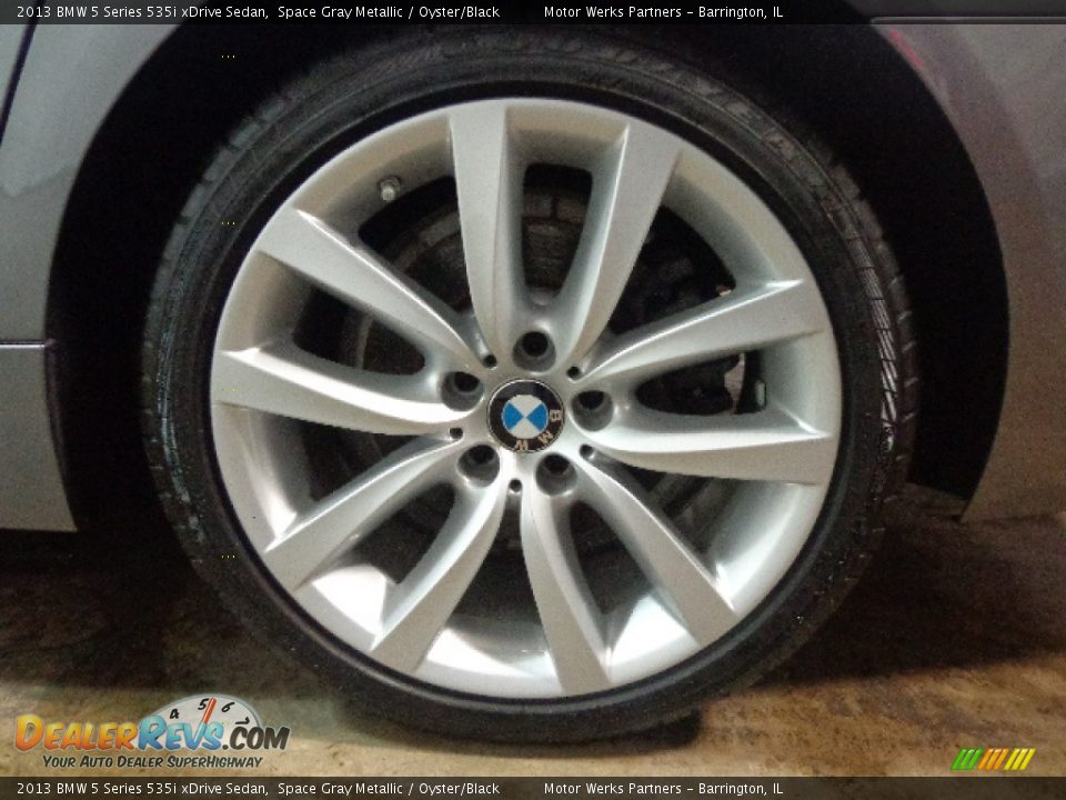 2013 BMW 5 Series 535i xDrive Sedan Space Gray Metallic / Oyster/Black Photo #11
