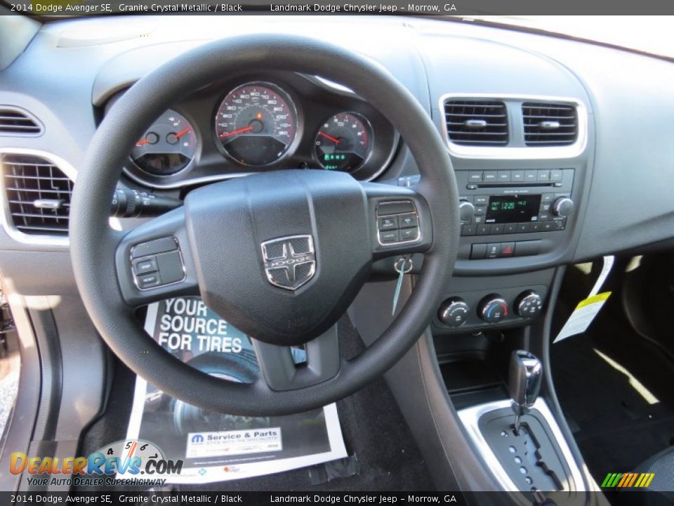 2014 Dodge Avenger SE Granite Crystal Metallic / Black Photo #7