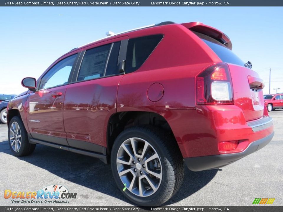2014 Jeep Compass Limited Deep Cherry Red Crystal Pearl / Dark Slate Gray Photo #2