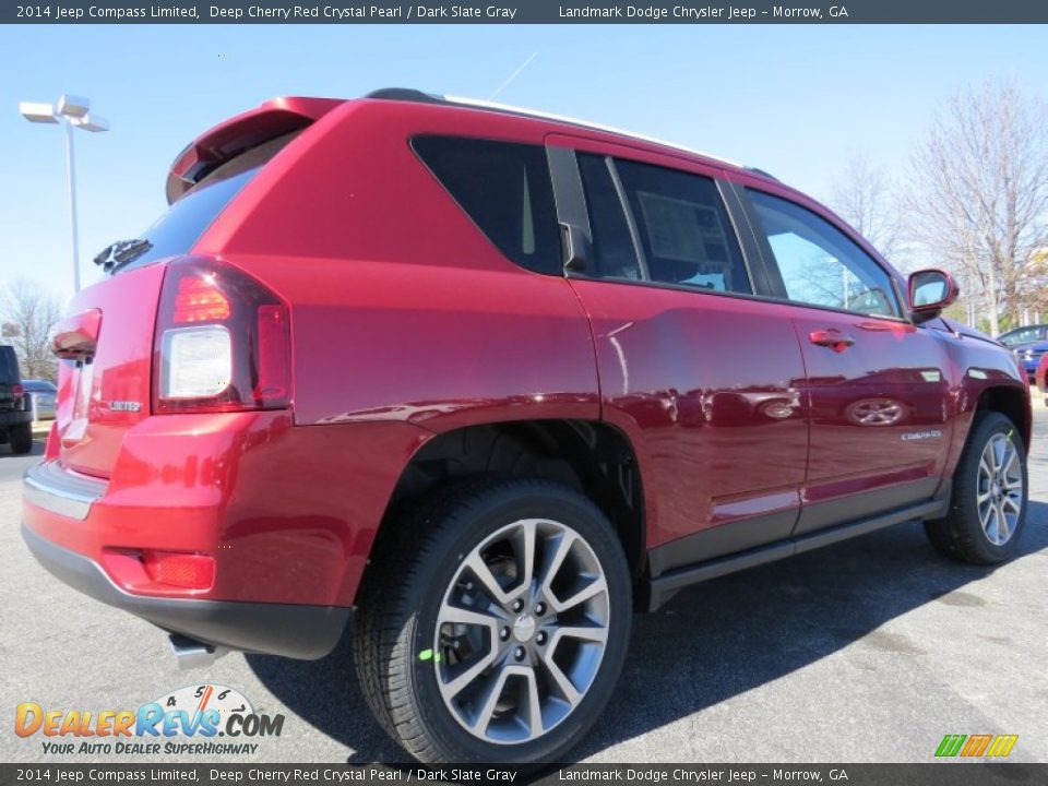 2014 Jeep Compass Limited Deep Cherry Red Crystal Pearl / Dark Slate Gray Photo #3