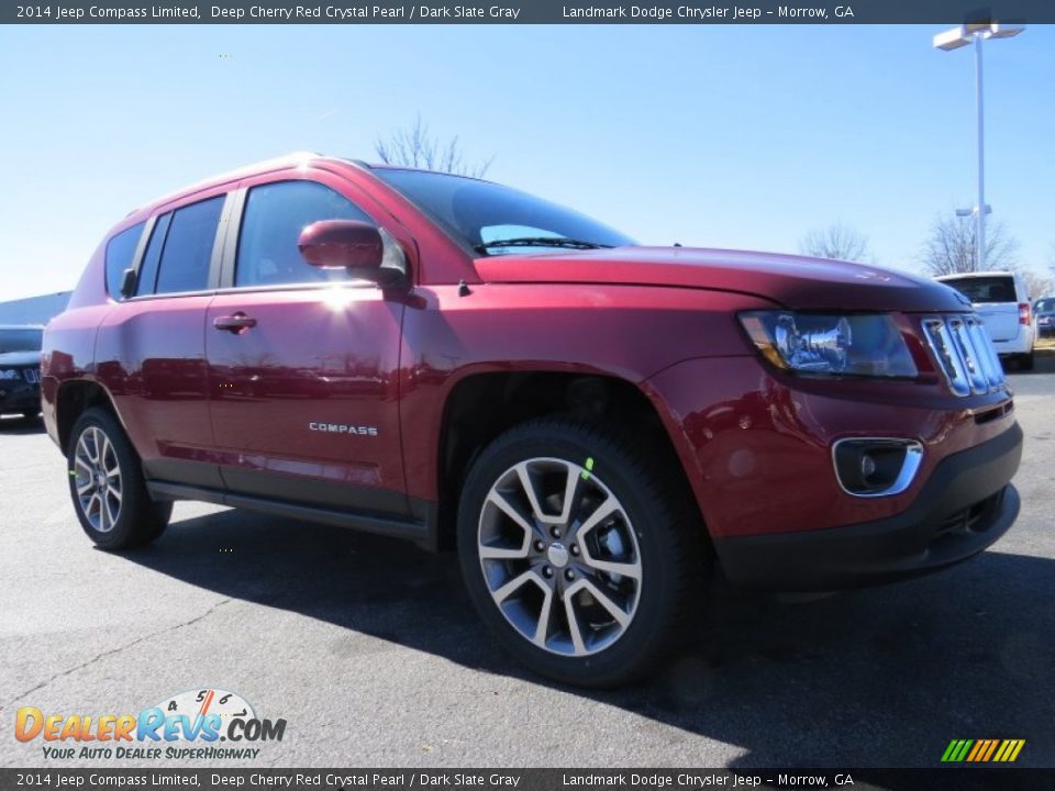 2014 Jeep Compass Limited Deep Cherry Red Crystal Pearl / Dark Slate Gray Photo #4