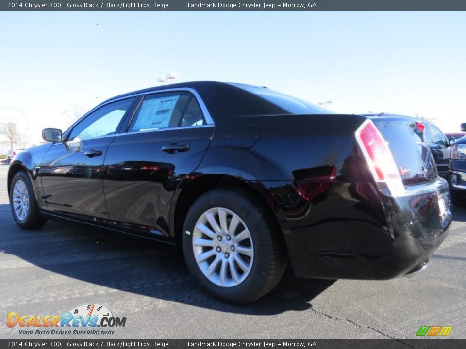 2014 Chrysler 300 Gloss Black / Black/Light Frost Beige Photo #2
