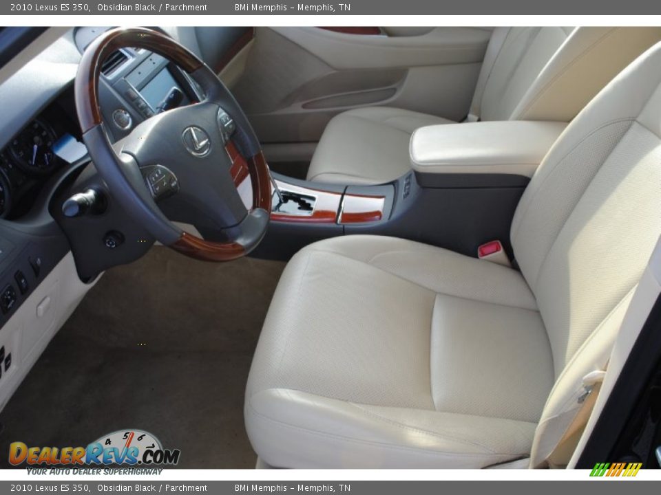 2010 Lexus ES 350 Obsidian Black / Parchment Photo #9