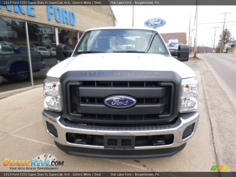 2014 Ford F250 Super Duty XL SuperCab 4x4 Oxford White / Steel Photo #2