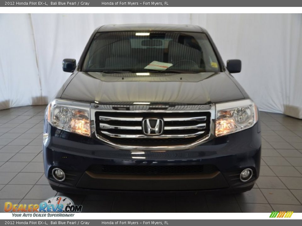 2012 Honda Pilot EX-L Bali Blue Pearl / Gray Photo #2