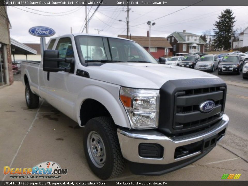 2014 Ford F250 Super Duty XL SuperCab 4x4 Oxford White / Steel Photo #3