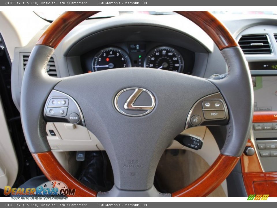 2010 Lexus ES 350 Obsidian Black / Parchment Photo #12