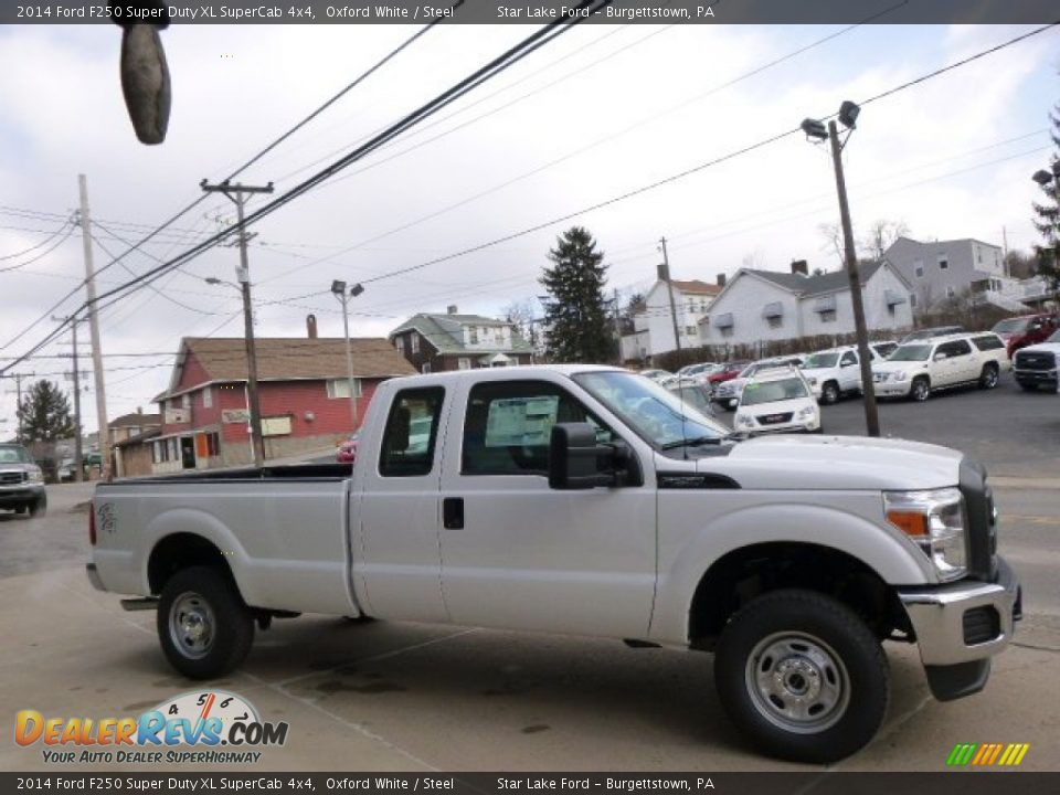 2014 Ford F250 Super Duty XL SuperCab 4x4 Oxford White / Steel Photo #4