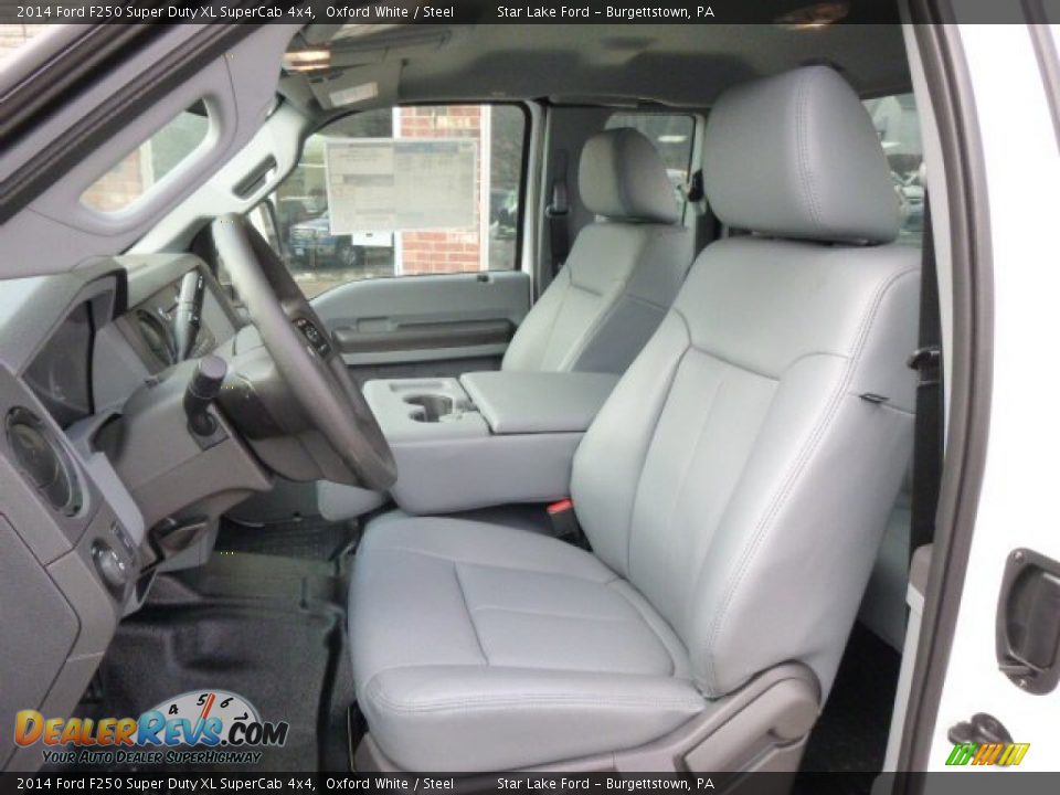 2014 Ford F250 Super Duty XL SuperCab 4x4 Oxford White / Steel Photo #9