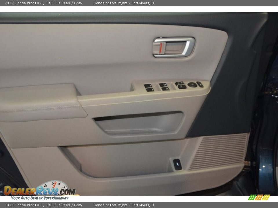 2012 Honda Pilot EX-L Bali Blue Pearl / Gray Photo #11