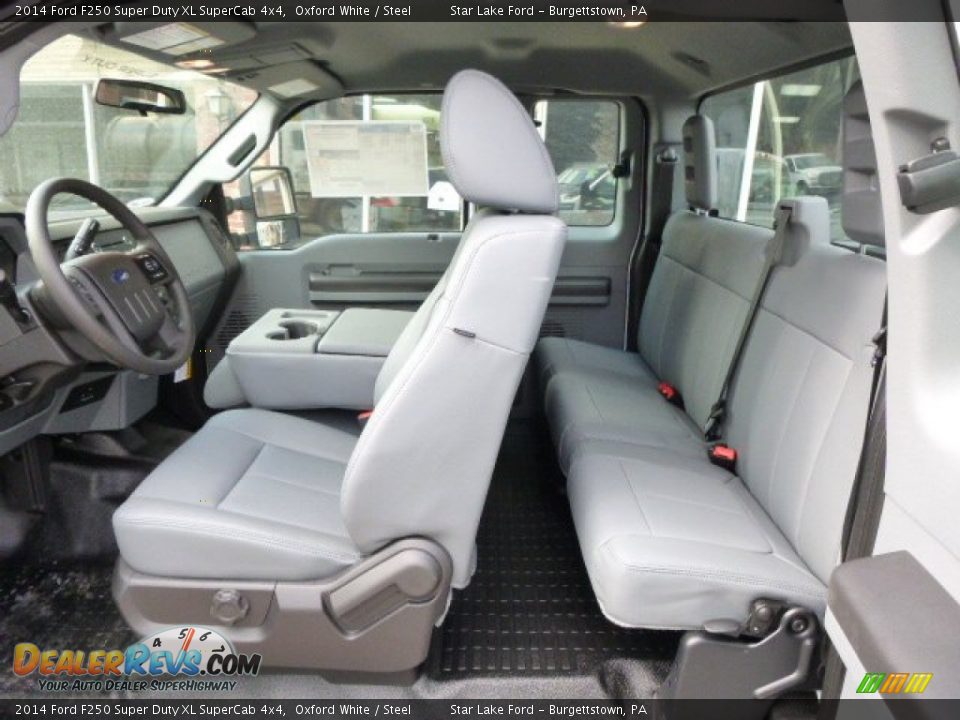 2014 Ford F250 Super Duty XL SuperCab 4x4 Oxford White / Steel Photo #11