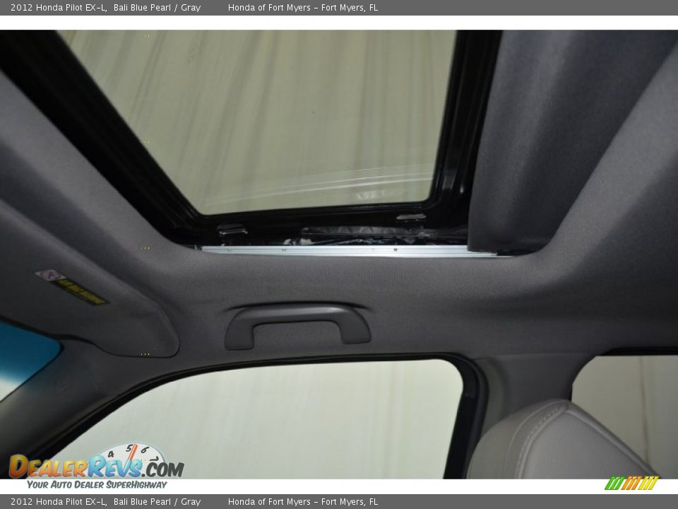 2012 Honda Pilot EX-L Bali Blue Pearl / Gray Photo #15