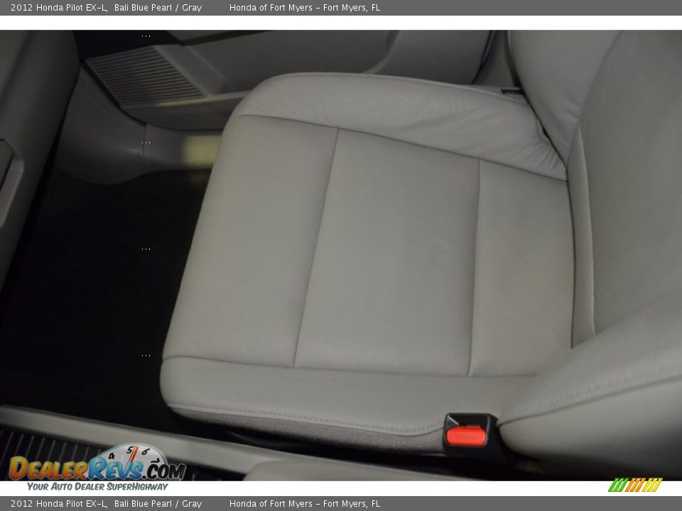 2012 Honda Pilot EX-L Bali Blue Pearl / Gray Photo #16