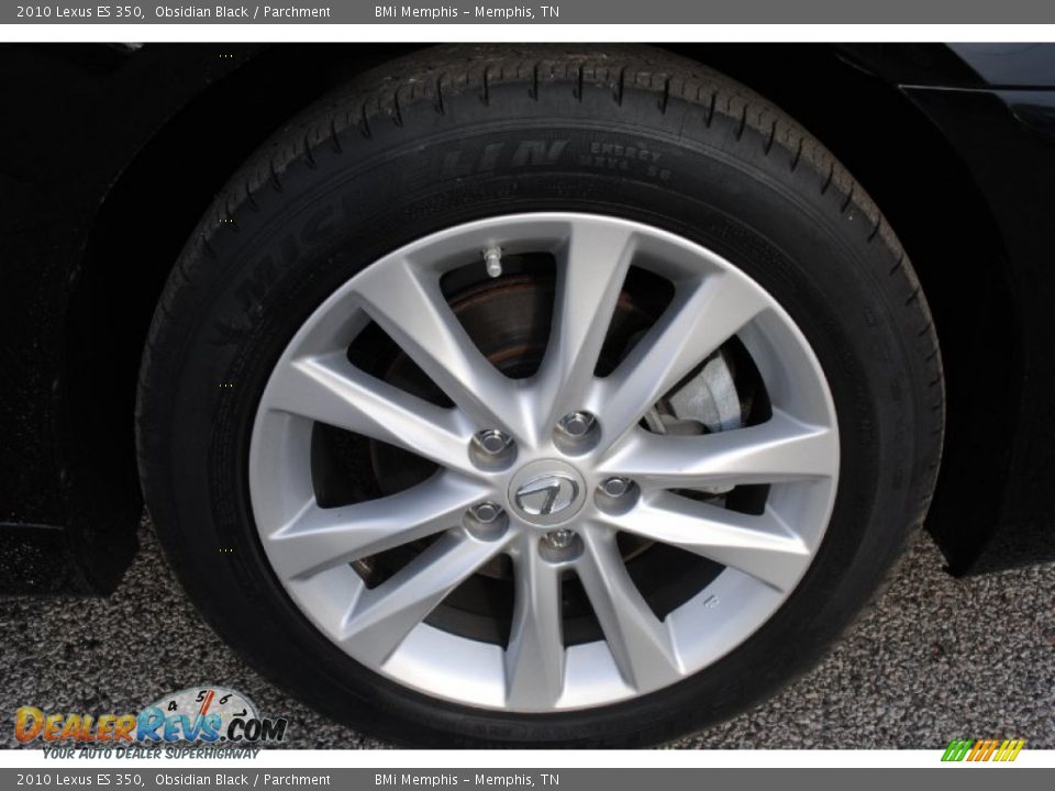 2010 Lexus ES 350 Obsidian Black / Parchment Photo #22