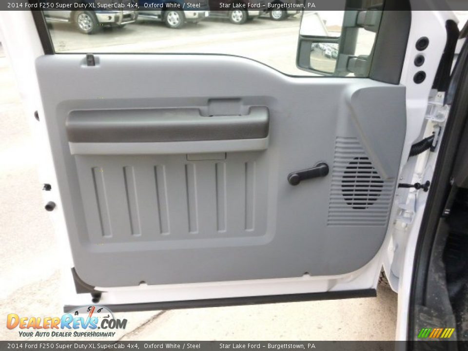 2014 Ford F250 Super Duty XL SuperCab 4x4 Oxford White / Steel Photo #13