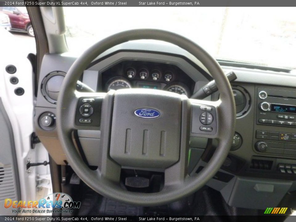 2014 Ford F250 Super Duty XL SuperCab 4x4 Oxford White / Steel Photo #18