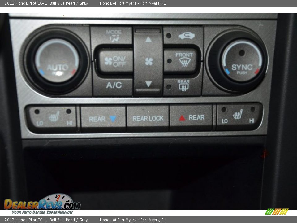 2012 Honda Pilot EX-L Bali Blue Pearl / Gray Photo #23