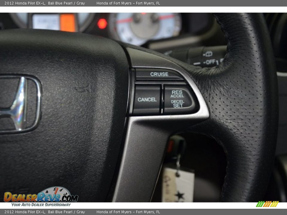 2012 Honda Pilot EX-L Bali Blue Pearl / Gray Photo #25