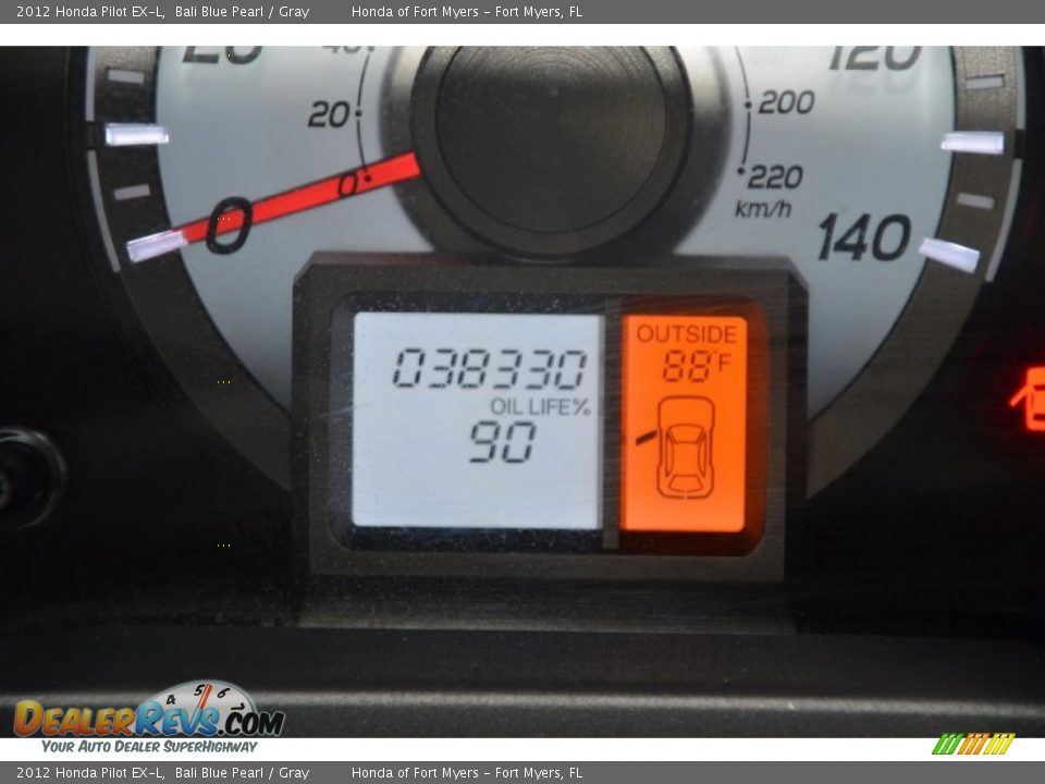 2012 Honda Pilot EX-L Bali Blue Pearl / Gray Photo #28