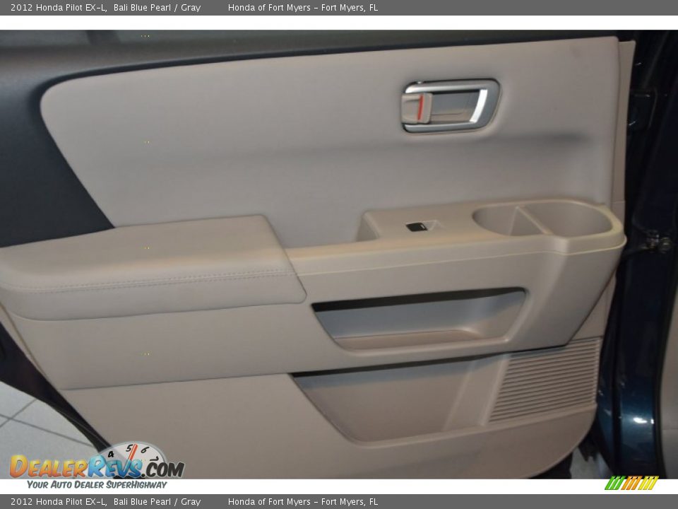 2012 Honda Pilot EX-L Bali Blue Pearl / Gray Photo #29