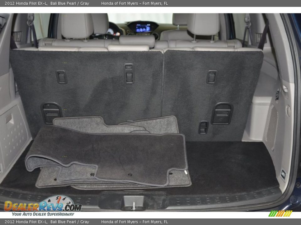 2012 Honda Pilot EX-L Bali Blue Pearl / Gray Photo #32