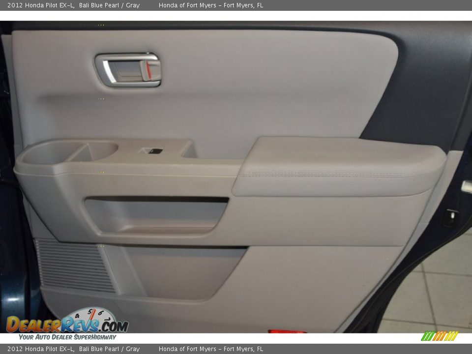 2012 Honda Pilot EX-L Bali Blue Pearl / Gray Photo #34